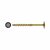 Timber Connector Torx Wafer Head Wood Screws - 8.0 x 100mm - Nano Bronze - Pack of 25