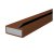 Single Offset Flipper Intumescent Strip - - 10 x 4 x 2100mm - Brown - Pack of 10