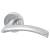 Marcus Polished Chrome Door Handles on Round Rose - Centaur Range