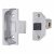 2650 Rebated Tubular Latch - 64mm Case - 44mm Backset - Silver