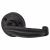 Antique Black Tudor Door Handles on Round Rose