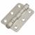 Radius Corner Twin Ball Bearing Butt Door Hinge - 76 x 51 x 2mm - Satin Stainless Steel - Pair