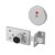 Pro Cubicle Indicator Bolt - 12-13mm Panels - Satin Anodised Aluminium