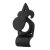 Antique Black Iron Rim Cylinder Latch Cover Escutcheon - 144 x 63mm