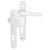 White uPVC Multipoint Lever/Pad Door Handles - 92mm c/c - Sparta Range