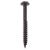 Blackjax Pozi Round Head Wood Screws - 8 x 1 1/4" - Exterior Black Organic - Pack of 200