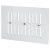 Hit & Miss Vent - 242 x 165mm - Satin Aluminium