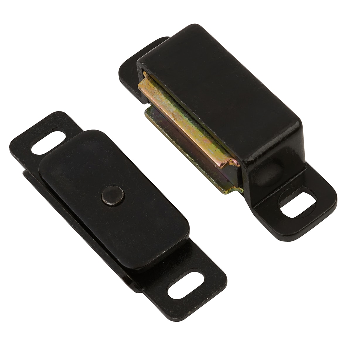 Magnetic Catch - 46 x 20 x 14mm - 6kg Pull - Matt Black