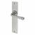 Pewter Latch Door Handles - Long Plate - York Range - 241 x 48mm