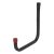 Tubular Garage and Shed Storage Hook with Red Vinyl Cap - 200mm Depth - Black & Red