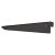Twin Slot Shelf Bracket - 170mm Length - Black