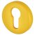 Nylon Escutcheon - 52mm Diameter - Euro - Golden Yellow - Pair