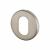 Escutcheon - 52mm Diameter - Oval - Satin Stainless Steel