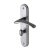 Satin Chrome Bathroom Door Handles - Tosca Range - 205 x 42mm