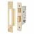 Architectural Bolt Through Euro Profile Sashlock - 78mm Case - 57mm Backset - PVD Brass