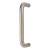 Satin Stainless Steel 16mm D-Bar Door Pull Handle - Bolt Fix - 152mm Centres
