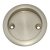 Round Screw Fixed Flush Handle - 63mm Diameter - Satin Nickel