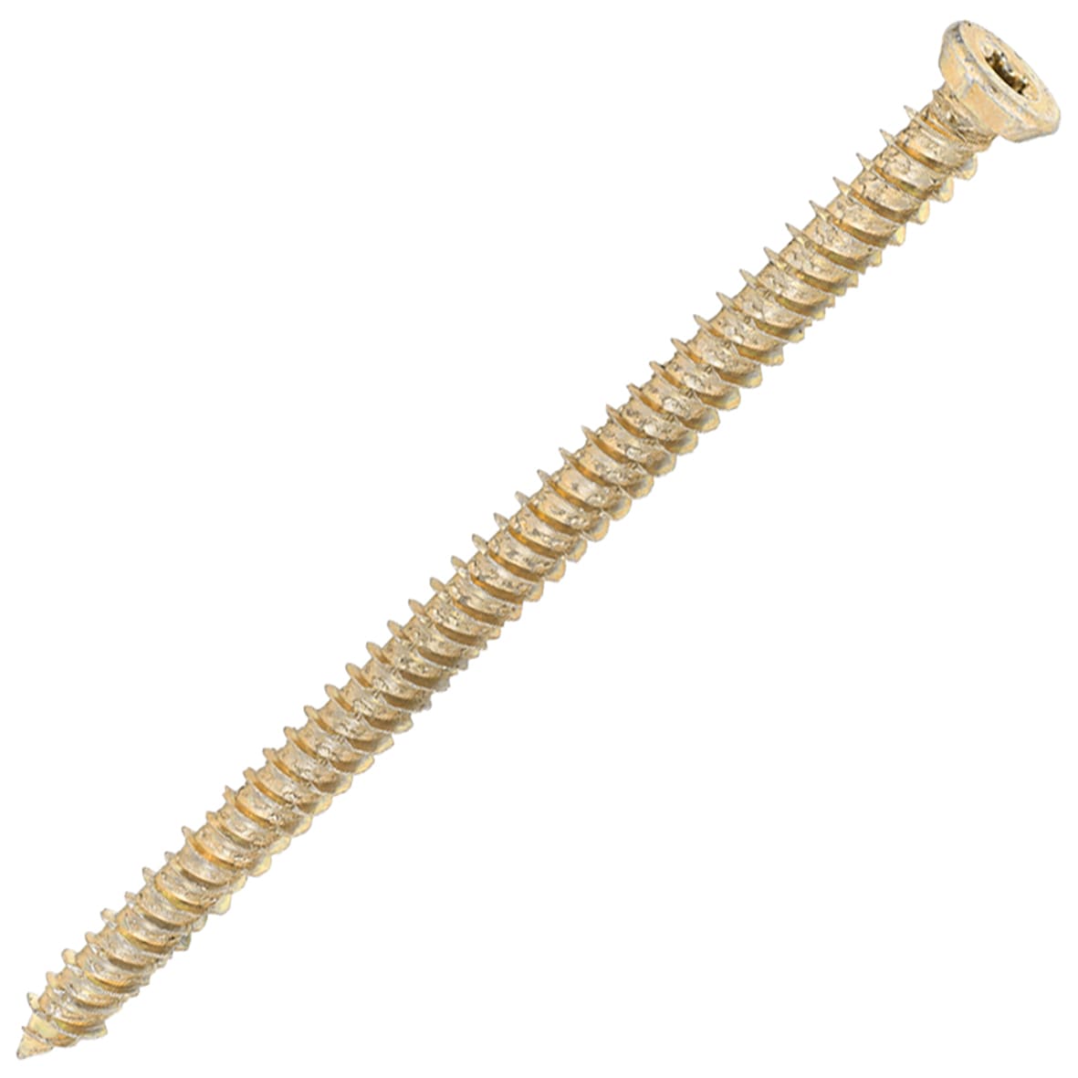 Concrete Screw - Countersunk - Yellow Zinc - 7.5 x 120mm - Pack of 100