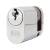 5 Pin 40mm Oval Single Cylinder - 30 + 10mm - Polished Chrome - Keyed to Differ