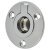 Round Flush Ring Cabinet Pull Handle - 45mm Diameter - Polished Chrome