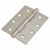 Pressed Butt Door Hinge - 102 x 76 x 2mm - Satin Stainless Steel - Pair
