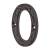 76mm Screw Fix Door Numeral - 0 - Metalized Antique Black Iron