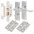 Polished Chrome Victorian Scroll Bathroom Lock Door Handles Pack