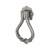 Pear Shaped Ring Door Knocker - Pewter - 133 x 101mm