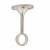 19mm Hanging Rail Centre Bracket - Brushed Nickel