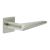 Satin Stainless Steel Unsprung Fire Rated Door Handles on Square Rose - CR-107 Range