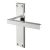Brass Polished Chrome Latch Door Handles - Stratus Range - 180 x 40mm