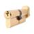 1 Star 6 Pin Kitemarked 80mm Euro Thumbturn Cylinder - 40mm Turn + 40mm - Polished Brass