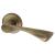 Antique Brass Door Handles on Round Rose - Knightsbridge Range