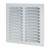 Hooded Louvre Vent - 229 x 229mm - 11919mm² Free Air Flow - Satin Aluminium