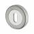 Sorrento Escutcheon - 53mm Diameter - Keyhole - Satin/Polished Chrome