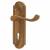 Antique Bronze Period Scroll Keyhole Lock Door Handles - 165 x 45mm