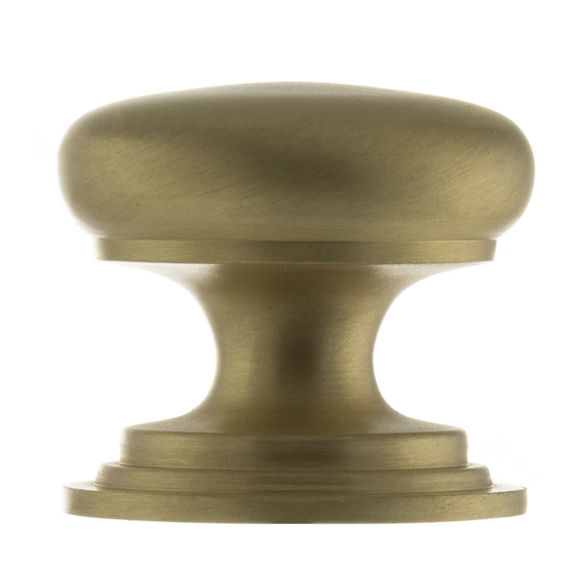 Old English Lincoln Victorian Round Cabinet Knob - 38mm Diameter - Satin Brass