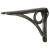 Circle Shelf Bracket - 145 x 105mm - Pewter Effect