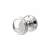Polished Chrome Lined Mortice Door Knob - 65mm Rose Diameter