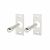 P125 Security Hinge Bolt - Bright Zinc Plated - Pack of 2