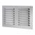 Hooded Louvre Vent - 242 x 165mm - 6600mm² Free Air Flow - Polished Stainless Steel