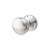 Satin Chrome Ringed Mortice Door Knob - 65mm Rose Diameter