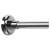 Shower Rail - L Shaped - Telescopic Rod - 1400-2600mm Length - Chrome