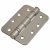 Radius Ball Bearing Grade 13 Butt Fire Door Hinge - 102 x 76 x 3mm - 201 Sat Stainless - Pair