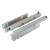 Base Mount Push to Open Drawer Runner - Full Extension - 400mm Length - 30kg - Zinc