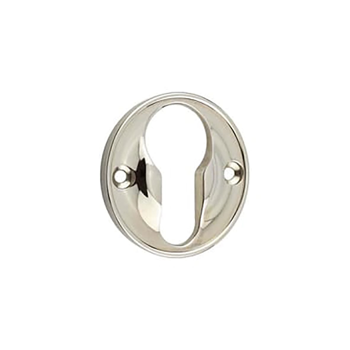 Escutcheon - 40mm Diameter - Euro - Polished Nickel