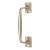 Traditional Satin Nickel Heavy Cast Offset Door Pull Handle - Screw Fix - 250mm Centres