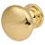 Domed Round Cabinet Knob - 30mm Diameter - Polished Brass