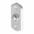 Satin Chrome Rectangular Shaped Edge Period Bell Push - 76 x 38mm