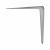 London Pattern Shelf Bracket - 300 x 250mm - Silver